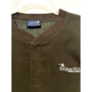 Spyglass Hill at PEBBLE BEACH Brown Pullover Jacket Coat Scotland Golf Course XL